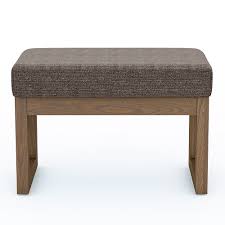 Cool contemporary furniture at great prices. Simpli Home Milltown 26 Inch Wide Contemporary Rectangle Footstool Ottoman Bench Mink Brown Axcot 252s Mbr Best Buy
