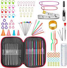 Knitting loom socks knitting needle sets baby knitting patterns crochet tools crochet supplies knitting supplies crochet needles knitting needles beginner knit scarf. Amazon Com Urwoow 100 Pcs Crochet Hook Set With Yarn Knitting Needles Sewing Tools Full Set Knit Gauge Scissors Stitch Holders Household Tool Kit