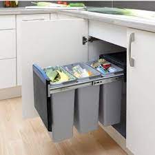 Brabantia 478000 Built In Bin Separator 3 2 6 Gallon 10 Liter Bins Black Kitchensource Com Kitchen Design Kitchen Built Ins Kitchen Furniture Design