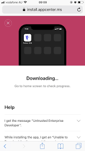 Get this ipa installer shortcut by opening this link in safari. Cannot Install Ios App From App Center Issue 866 Microsoft Appcenter Github