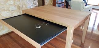 The puzzle table size is 29.5 x 21, which is big enough for puzzle games of no more than 1000pcs. Puzzle Table Gra Joinery