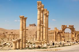 From ancient greek παλμύρα (palmúra). Palmyra To Reopen In Summer 2019