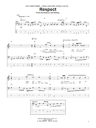 Respect By Aretha Franklin Bass Tab Guitar Instructor Bass Tabs Aretha Franklin Guitar Instructor