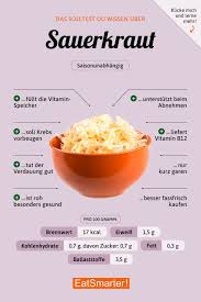 Sauerkraut Gesunde Nahrungsmittel Gesunde Ernahrung Rezepte Sauerkraut