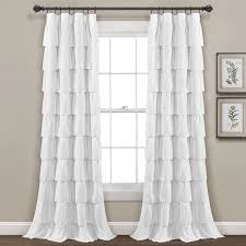 Find a variety of designer and unique shower curtains for your bathroom. Lush Decor 1 Pack Ruffle Window Curtain 50 X 84