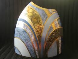 Vase Bleu Technique Moderne 2 Vases Bleus Comment Peindre Le Verre Peinture Sur Porcelaine