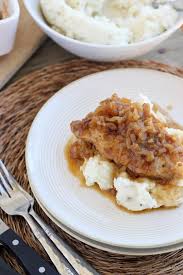 Roll in cracker/soup mix crumbs. French Onion Pork Chops Bake Your Day French Onion Pork Chops Recipes Pork Recipes