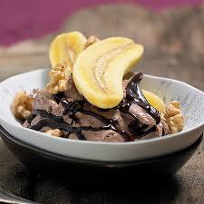 Schoko Bananen Quark Food Breakfast Acai Bowl