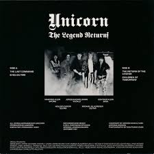 Unicorn - The legend returns Mini-LP review (The Corroseum)