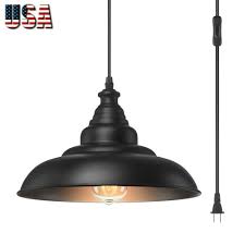 Mid Century Modern Hanging Pendant Lamp W Plug In Cord On Off Switch Light For Sale Online Ebay