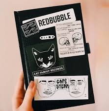 Artsy Redbubble Stickers Black And White Sketchbook Covered In Black And White Stickers Lexiepitzen In 2020 Black And White Stickers Sketchbook Cover Sketch Book