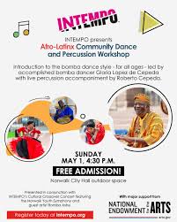 May 1 | INTEMPO's Afro-Latinx Community Dance & Percussion Workshop (Free!  May 1) | Norwalk, CT Patch