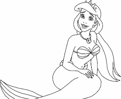 Coloring pages the little mermaid ariel will not only please any girl, but will also help to better know and get acquainted with the sea princess. Little Mermaid Princess Ariel From Little Mermaid Coloring Page