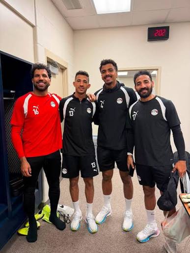 مهدي سليمان وأحمد فتوح وحسام عبد المجيد ومهند لاشين من معسكر منتخب مصر قبل  مواجهة أستراليا 🇪🇬