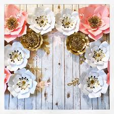 Large Paper Flower Set Of 8 Paper Flowers Wall Decor Pink Etsy Large Paper Flowers Wall Decor Flower Wall Wedding Paper Flower Backdrop Wedding