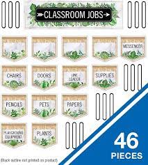 Amazon | 女子高生 スタイル Simply Boho 46ピース 教室での仕事 掲示板セット 15ポケット 30枚のネームカード 教室の整理  ボーホー 教室の装飾 | 掲示板 | 文房具・オフィス用品