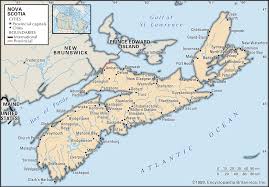 Nova Scotia History Map Points Of Interest Facts