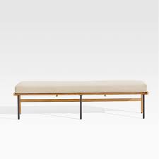 Dine outside in style with your family and friends. Kinney Teak Dining Bench With Cushion Reviews Crate And Barrel
