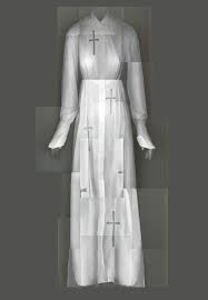 Azzedine Alaia Dress Made Of White Silk And Adorned With Catholic Cross Designs Fashion Alaia Dress Fashion Images