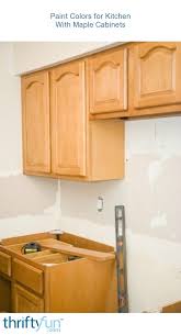 kitchen with maple cabinets
