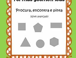 Atividades figuras ou formas geométricas para colorir e fazer colagem. Arquivo De Forma Edukinclusiva