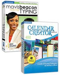 Mavis Beacon Teaches Typing Anniversary Edition Calendar Creator Deluxe V12 2