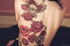 Small rose tattoo behind the ear is very good thinking about getting small tattoo designs. 61 Lovely Rose Tattoos For Back