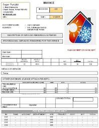 18 Free Hvac Invoice Templates Demplates Invoice Template Invoice Templates Invoice Template Download