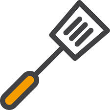 Svg allows each character to have color, or fancy patterns that wouldn't be possible otherwise. Spatula Free Food Icons