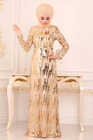 Nayla Collection Pul Payetli Gold Tesettur Abiye Elbise 9110gold Tesetturisland Com Elbise The Dress Mankenler