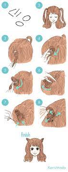 海外で人気 猫耳ヘアアレンジ イラスト付き ウーマンエキサイトニュース kawaii hairstyles hair styles hair designs