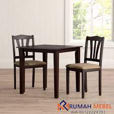 Untuk anda yang merupakan orang abndung dan sedang mencari meja jenis trembesi, di jepara tempatnya. Meja Makan Minimalis 2 Kursi Murah Rumah Mebel