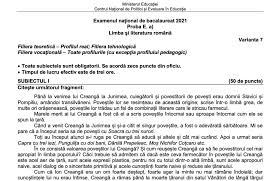 Elevii care au picat bacul din vară au început de vineri, 24 august 2018, probele orale la bacalaureat 2018. Bac 2021 Subiectele È™i Baremul De La Limba È™i Literatura RomanÄƒ Primul Examen De Bacalaureat Din Sesiunea SpecialÄƒ Amintiri De La Junimea Din IaÈ™i De George Panu È™i Eseu Despre ParticularitÄƒÈ›ile