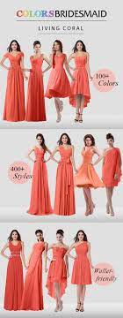 Red Bridesmaid Dresses Living Coral Color Coral Bridesmaid Dresses Mauve Bridesmaid Wedding Dresses