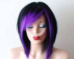 39 Ideas Hair Purple Short Black In 2020 Short Purple Hair Black Hair With Highlights Purple Hair