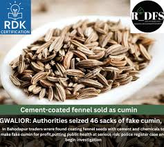 Adulteration racket busted in Gwalior, fake cumin seized in huge quantities