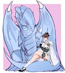 kaiba seto, zero, and blue-eyes white dragon (yu-gi-oh! and 2 more) drawn  by on_(isk1812) | Danbooru