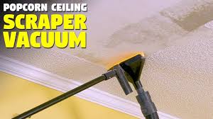 Popcorn Ceiling Scraper With Vacuum Youtube