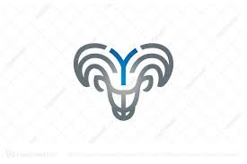 Letter Y Ram Logo Typographic Logo Logos Lettering