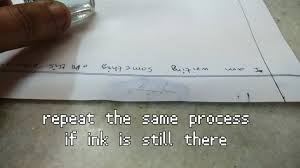 How can i remove pen from a dell xps m1330 laptop cover? Erase Ink From Paper With Chemistry 3 Steps Instructables
