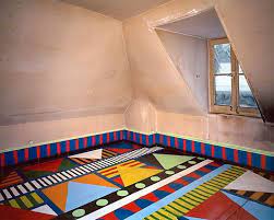 Add a cool floor lamps design if you want to sublimate and light up a room. We Stumbled On This Crazy Great Painted Floor Artist Matthieu Painted Floors Painted Floor Flooring