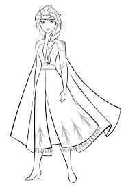 The disney princesses are great, but they're a bit overrated. Elsa From Frozen 2 Coloring Page In 2020 Disney Princess Coloring Pages Princess Coloring Pages Elsa Coloring Pages Coloring Library