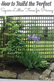 Set the lattice holes in the top of the trellis over the chain link fence where the links poke up further on top. Diy How To Build A Beautiful Square Lattice Fence For Privacy Lehman Lane