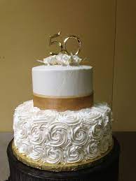 Blush buttercream cake with buttercream lace piping. Pin By Sabita Ali On Buttercream Wedding Cakes 50th Anniversary Cakes 50th Wedding Anniversary Cakes Wedding Anniversary Cakes