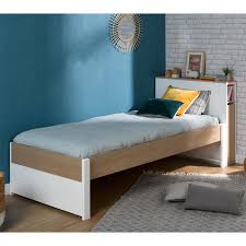 Parcourez les lits et têtes de lit et retenez les meilleures produits dans vos carnets coups de coeur. Lit 90x200 Tete De Lit Avec Sommier Blanc Noemi