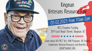 Kingman Veterans! Starting in 30 minutes! Stop by and get assistance with  all things VA! Hope to see you soon!