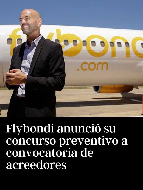 EnResumen Flybondi se presentó en concurso preventivo de acreedores. La aerolínea low cost llevaba casi dos meses sin operar vuelos y la causa recayó en el Juzgado Comercial N°24.