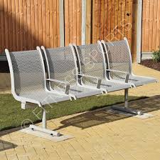 Classic rose patterns are crafted on the back of this outdoor metal bench, the back is shaped as floral rose petals, classic and antique design make this patio metal bench suitable for most outdoor settings. Steel Outdoor Waiting Area Bench Seats Fitness Sports