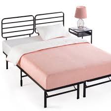 Our upholstered beds will level up your bedroom decor with styles available in twin, full, queen, and king. Priage By Zinus Smartbase Mattress Foundation With Headboard 14 Inch Metal Platform Bed Frame Overstock 31518654