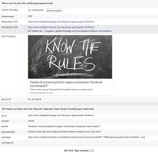 Sometimes it can happen that you insert a link to your website or blog in a facebook update, and that only the link comes up, even though the page you want to link to does contain text and one or multiple images. Facebook Debugger Link Vorschaubilder Auf Facebook Korrekt Anzeigen